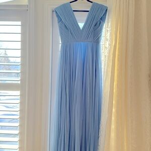 Lafayette Dubai : Anna Radu XL adjustable bleu dress